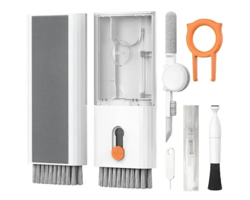 Багатофункціональний набір для чистки гаджетів HOCO UT2 Multifunctional cleaning set Білий mag-6942007674607154158