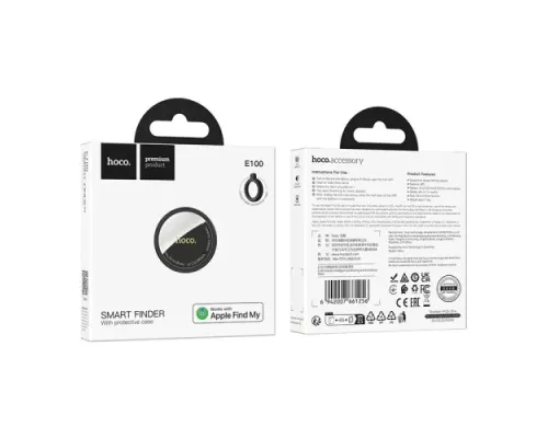 Брелок-анти втрата Hoco E100 Graceful Intelligent positioning anti-lost device black mag-6942007661256144449