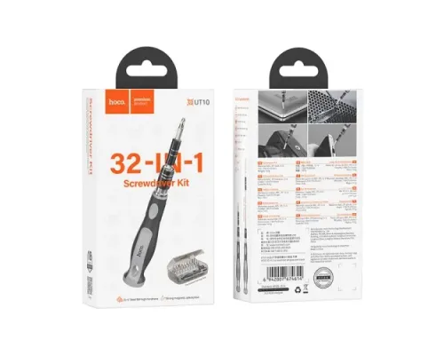 Набір викруток HOCO UT10 32-in-1 screwdriver set Чорна mag-6942007674614153811