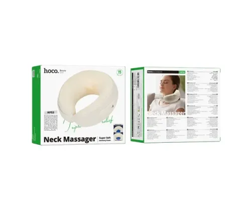 Масажер HOCO HP53 Neck massager Beige mag-6942007674652153813