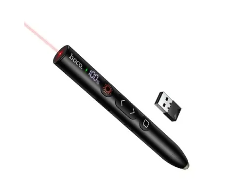 Лазерний пульт HOCO GM203 Touch screen writing page turning pen Black mag-6942007662901145623