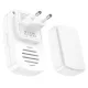 Безпровідний дзвінок Hoco HI26 self-powered wireless doorbell(EU) Білий mag-6942007662314146753