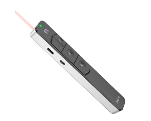 Лазерний пульт HOCO GM202 Smart PPT page turning pen Silver mag-6942007634618138132