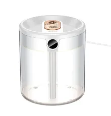Зволожувач повітря HOCO HX31 Dual spray humidifier with digital display white mag-6942007646680145094
