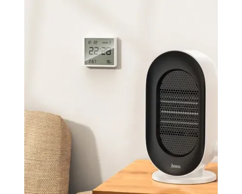 Електронний годинник HOCO HX41 Indoor electronic clock with hygrothermometer Білий mag-6942007647830144371