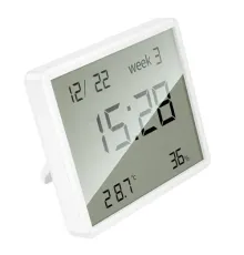 Електронний годинник HOCO HX41 Indoor electronic clock with hygrothermometer Білий mag-6942007647830144371