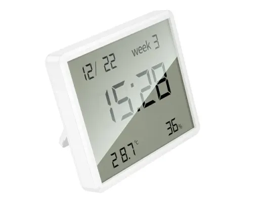 Електронний годинник HOCO HX41 Indoor electronic clock with hygrothermometer Білий mag-6942007647830144371