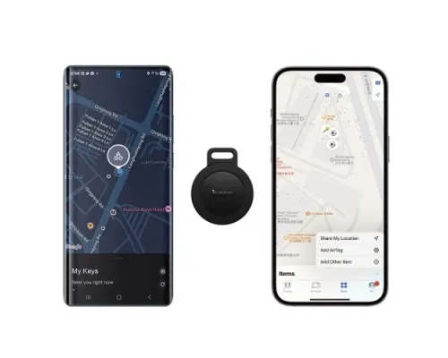 Брелок-анти втрата Hoco E101 Easy to find Dual anti-lost device black mag-6942007672641154068