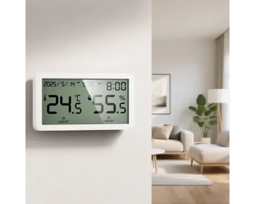 Термометр Hoco HX42 indoor electronic alarm clock thermometer and hygrometer mag-6942007661270144454