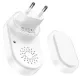 Безпровідний дзвінок Hoco HI25 wireless doorbell(EU) Білий mag-6942007662307145842