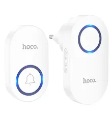 Безпровідний дзвінок Hoco HI25 wireless doorbell(EU) Білий mag-6942007662307145842