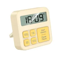 Електричний таймер HOCO HX43 Electronic timer Yellow mag-6942007667388153714