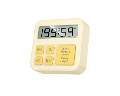 Електричний таймер HOCO HX43 Electronic timer Yellow mag-6942007667388153714