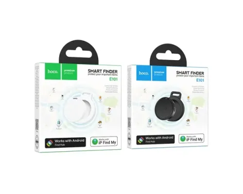 Брелок-анти втрата Hoco E101 Easy to find Dual anti-lost device white mag-6942007672658154069
