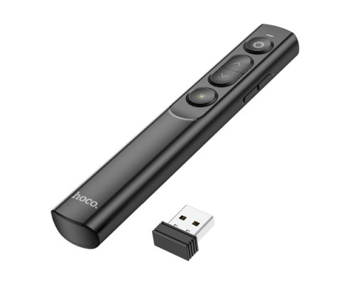 Лазерний пульт HOCO GM201 Enjoy PPT page turning pen Black mag-6942007616775137215