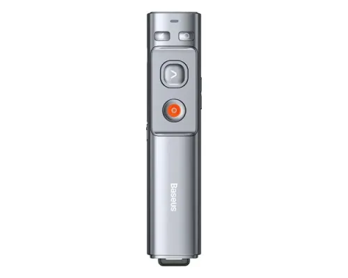 Лазерна указка Baseus Orange Dot Wireless Presenter (Red Laser) Grey ACFYB-0G mag-6953156220836145773