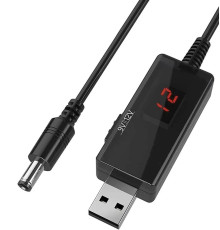 Кабель перетворювач USB-DC 5v to 9v/12v (1m) (USBDC59512)