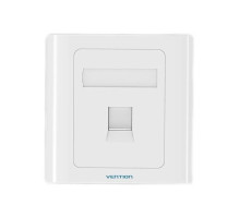 Мережева розетка Vention 1 Port keystone Jack Wall Plate White 86 Type (IFAW0) (IFAW0)