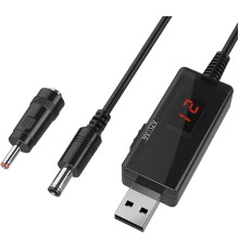Кабель перетворювач USB-DC 5v to 9v/12v (1m) + перехідник 3.5mm (USBDC59512A)