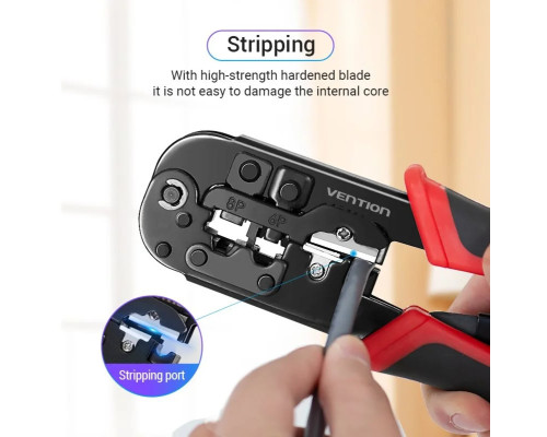 Крімпер Vention Multi-function Crimping Tool Ratchet Type Black (KEAB0) (KEAB0)