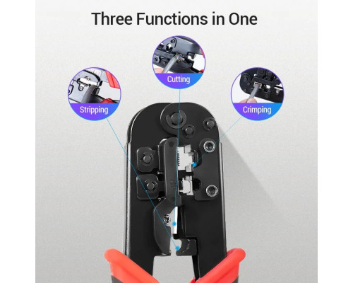 Крімпер Vention Multi-function Crimping Tool Ratchet Type Black (KEAB0) (KEAB0)