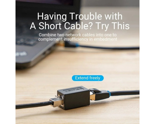 З'єднувач витої пари Vention Cat.6 FTP Keystone Jack Coupler White (IPVW0) (IPVW0)