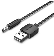 Кабель Vention USB to 3.5mm Barrel Jack 5V DC Power Cable Black 1m (CEXBF) (CEXBF)