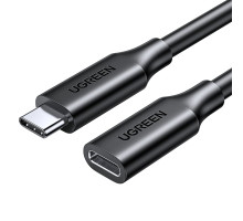 Кабель UGREEN US353 USB-C/M to USB-C/F Gen2 5A Extension Cable 1m (Black)(UGR-10387) (UGR-10387)