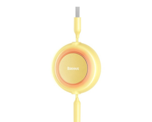 USB кабель Baseus Bright Mirror 2 Series 3-in-1 USB to M+L+C 3.5A 1.1m Yellow CAMJ010011 mag-693217260906154613