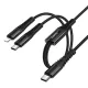 Кабель HOCO X123 Victory 2-in-1 charging cable(C to iP+C) 1m. Black mag-6942007663588152108