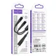 Кабель HOCO X123 Victory 2-in-1 charging cable(C to iP+C) 1m. Black mag-6942007663588152108