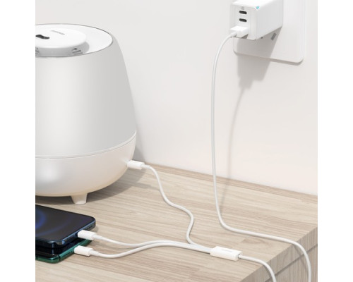 USB кабель Baseus Superior Series Fast Charging Data Cable USB to M+L+C 3.5A 1.5m White CAMLTYS-02 mag-695315620553656010