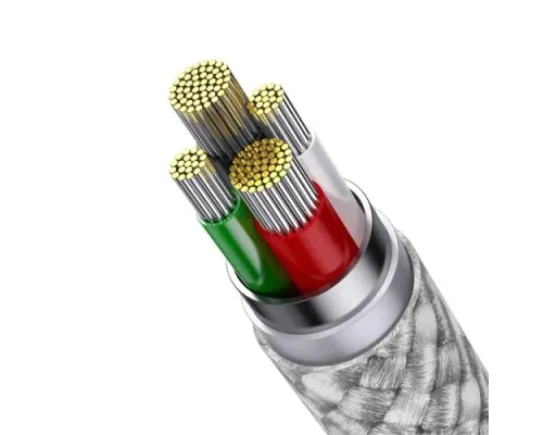 USB Baseus StarSpeed 1-for-3 Fast Charging Data Cable USB to M+L+C 3.5A 1.2m White CAXS000002 mag-6932172622299152078