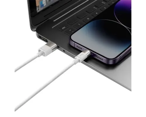 USB Baseus StarSpeed 1-for-3 Fast Charging Data Cable USB to M+L+C 3.5A 1.2m White CAXS000002 mag-6932172622299152078