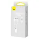 USB Baseus StarSpeed 1-for-3 Fast Charging Data Cable USB to M+L+C 3.5A 1.2m White CAXS000002 mag-6932172622299152078
