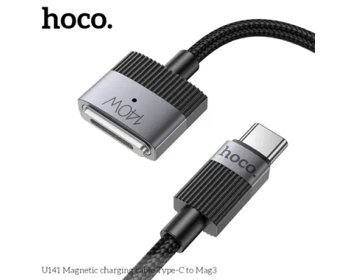 PD Кабель HOCO U141 Magnetic charging cable Type-C to Mag3 140W (28V/5A) 1.8m Black mag-6942007642088144056