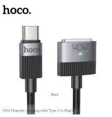 PD Кабель HOCO U141 Magnetic charging cable Type-C to Mag3 140W (28V/5A) 1.8m Black mag-6942007642088144056