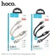 PD Кабель HOCO U139 C to C+C 100W fast charging data cable 1.2m black mag-6942007647670144067