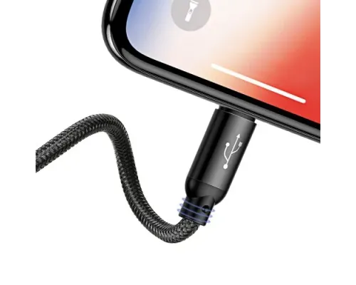 USB кабель Baseus 3-in-1 Three Primari Colors (Lightning/Micro/Type-C) 3,5A/0,3m. Black CAMLT-ASY01 mag-6953156273931145781