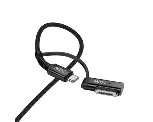 PD Кабель HOCO U142 2-in-1 magnetic C to C 240W (48V/5A)/Type-C to MagSafe3 140W (28V/5A) Black mag-6942007648943144070