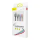 USB кабель Baseus Fast 4-in-1 Cable For lightning+Type-C(2)+Micro 3.5A 1.2M Black CA1T4-B01 mag-6953156278493145782