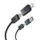 USB/PD кабель Baseus Versatile Two-for-Two U+C to C+L 60W 1m Black P10383000121-01 mag-6932172684679145742