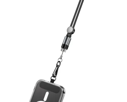 PD Кабель HOCO U145 100W charging data cable C to C neck hanging with massager Black mag-6942007662970146173