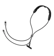 PD Кабель HOCO U145 100W charging data cable C to C neck hanging with massager Black mag-6942007662970146173