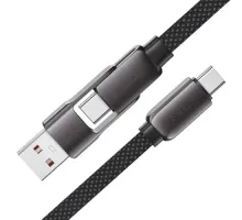 USB/PD кабель ACEFAST C13-04 zinc alloy connectors USB/Type-C to Type-C 60W 1.2m Black mag-6974316282334153269
