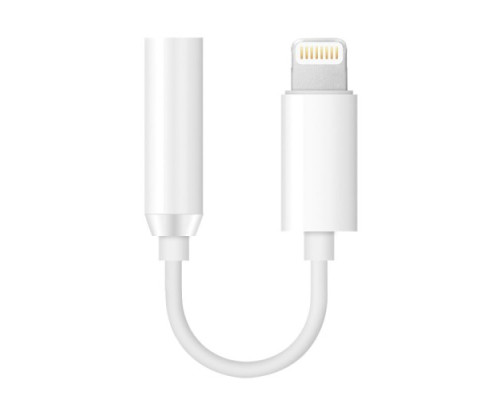 Аудіо адаптер AUX(3,5) - Lightning J-002 (Bluetooth) White mag-200000123281157178