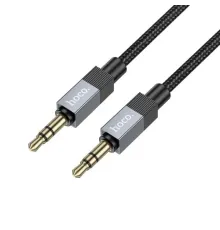 Аудіокабель НОСО UPA32 Clever 3,5 to 3,5 black mag-6942007650861152104