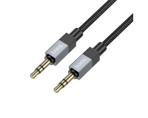 Аудіокабель НОСО UPA32 Clever 3,5 to 3,5 black mag-6942007650861152104