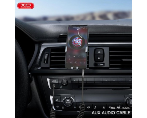 Адаптер XO NB-R255C 3.5mm to 3.5mm Чорний mag-6920680848751136203