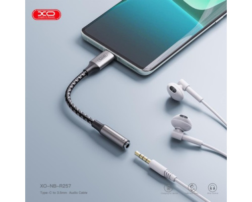 Адаптер XO NB-R258C Lightning to 3.5mm Матовий mag-6920680849239140367